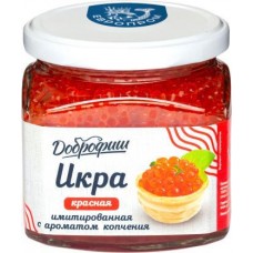 Икра Доброфиш имитированная красная с ароматом копчения 420г в магазинах Магнит