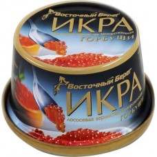 Икра горбуши Восточный берег зернистая солёная замороженная 125г в магазинах Магнит