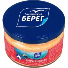Икра рыбная Балтийский Берег Деликатесная 180г в магазинах Магнит