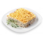 Жюльен с мясом курицы и грибами