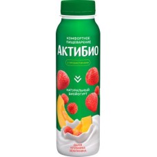 Биойогурт Актибио питьевой дыня клубника земляника 1.5% 260г в магазинах Магнит