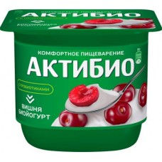 Биойогурт Актибио вишня 2.9% 130г в магазинах Магнит