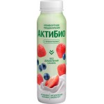 Биойогурт питьевой Актибио яблоко-клубника-черника без сахара 1.5% 260г Биойогурт питьевой Актибио яблоко-клубника-черника без сахара 1.5% 260г