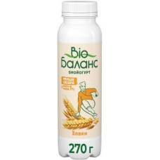 Биойогурт питьевой Bio Баланс со злаками 1% 270г в магазинах Магнит