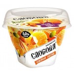 Биойогурт Слобода мюсли с яблоком мандарином и орехами 5% 190г