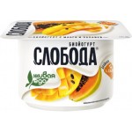 Биойогурт Слобода с манго и папайей 2.9% 125г