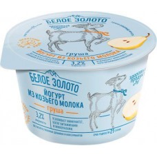 Йогурт Белое Золото из козьего молока груша 150г в магазинах Магнит