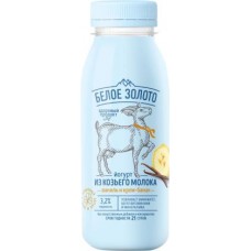 Йогурт Белое золото на козьем молоке ваниль-крем-банан 3.2% 300г в магазинах Магнит