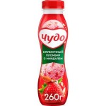 Йогурт Чудо Фрукты Клубника Пломбир Миндаль 2% 260г