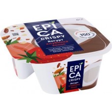 Йогурт Epica Crispy с клубникой кокосом печеньем миндалем шоколадом 7.3% 140г в магазинах Магнит