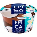 Йогурт Epica с кокосом и ванилью 6.3% 130г Йогурт Epica с кокосом и ванилью 6.3% 130г