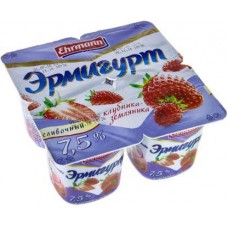 Йогурт Эрмигурт Клубника-земляника 7.5% 100г в магазинах Магнит