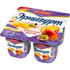 Йогурт Эрмигурт Тропические фрукты 7.5% 100г в магазинах Магнит