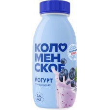 Йогурт Коломенский черника 3.4%-4.5% 260мл в магазинах Магнит