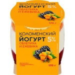 Йогурт Коломенский облепиха ежевика 5% 170г