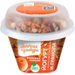 Йогурт Молочная Культура абрикос миндаль гранат 2.7%-3.5% 190г
