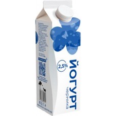 Йогурт питьевой Черника 2.5% 450г в магазинах Магнит