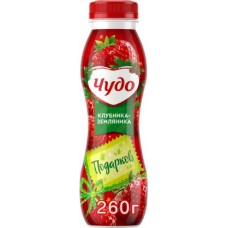 Йогурт питьевой Чудо клубника земляника 1.9% 260г в магазинах Магнит