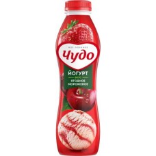 Йогурт питьевой Чудо ягодное мороженое 1.9% 680г в магазинах Магнит