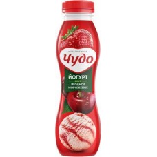 Йогурт питьевой Чудо Ягодное мороженое 2.4% 270г в магазинах Магнит