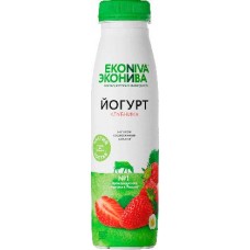 Йогурт питьевой ЭкоНива Fitness Line c клубникой 2.5% 300мл в магазинах Магнит