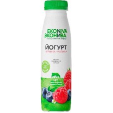 Йогурт питьевой ЭкоНива Fitness Line с черникой и малиной 2.5% 300мл в магазинах Магнит