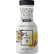 Йогурт питьевой Liberty Yogurt с дыней диким рисом 1.5% 270мл в магазинах Магнит