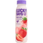 Йогурт питьевой Lucky Days клубника 1% 260г