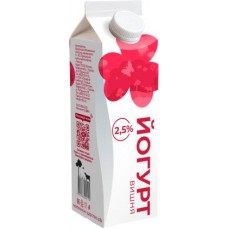 Йогурт питьевой Вишня 2,5% 450г в магазинах Магнит