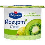 Йогурт Савушкин Двухслойный Киви и крыжовник 2% 120г