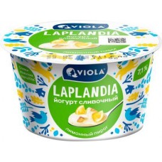 Йогурт Viola Laplandia сливочный Лимонный пирог 7.1% 180г в магазинах Магнит