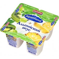 Продукт йогуртный Alpenland Ананас Киви Крыжовник 0.3% 95г в магазинах Магнит