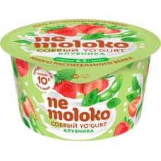Продукт соевый Nemoloko Yogurt клубника 130г в магазинах Магнит