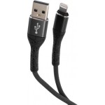 Дата-кабель Mobility USB-8 PIN 3А нейлон 1м