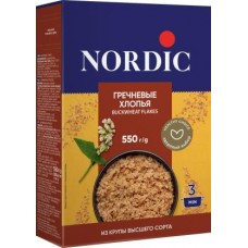 Хлопья Nordic Гречневые 550г в магазинах Магнит