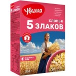 Хлопья Увелка 5-ти зерновые тонкие 350г
