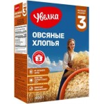 Хлопья Увелка Овсяные Тонкие 400г