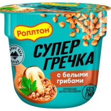 Каша гречневая Роллтон с белыми грибами 45г в магазинах Магнит