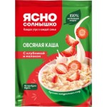 Каша овсяная Ясно солнышко с клубникой и молоком 45г