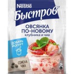 Овсянка Быстров По-новому Клубника и чиа/Лесные ягоды и семена льна 35г в ассортименте