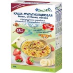 Каша Флёр альпин безмолочная банан клубника яблоко с 12 месяцев 200г