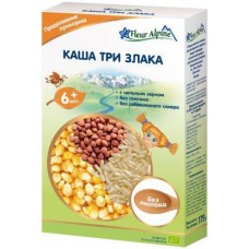 Каша ФЛЁР АЛЬПИН Organic Три злака 175г в магазинах Магнит