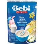 Каша молочная Bebi Premium 3 злака яблоко-ромашка сухая 200г