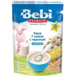 Каша молочная Bebi Premium 7 злаков черника сухая с 6 месяцев 200г