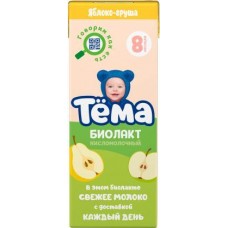 Биолакт детский Тема яблоко груша 3.0% 206г в магазинах Магнит