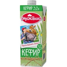 Кефир Вкуснотеево 3.2% 1л в магазинах Магнит