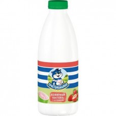 Коктейль кефирный Простоквашино с клубникой обезжиренный 900г в магазинах Магнит