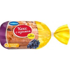 Кекс Коломенский БКК с изюмом 400г в магазинах Магнит