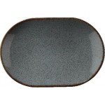 Блюдо Color X синяя керамика 24см
