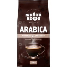 Кофе Живой кофе Arabica молотый 200 г в магазинах Магнит